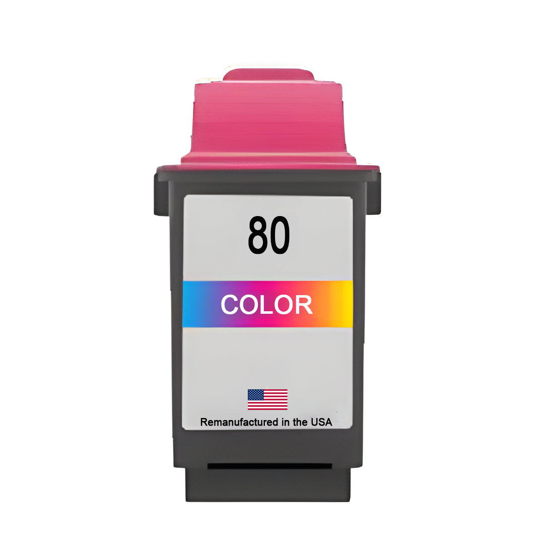 JIT Brand for Lexmark #80 Color Remanufactured in the USA Ink Cartridge