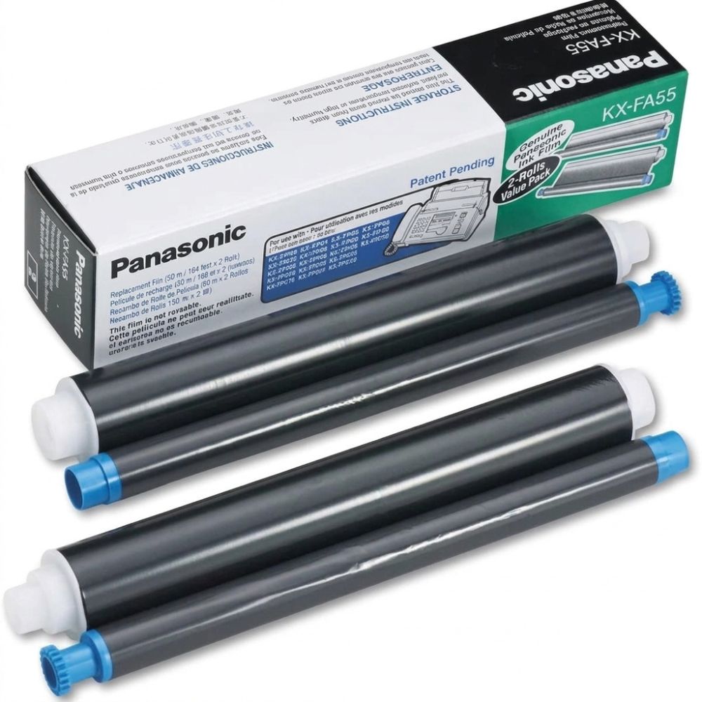 Panasonic KX-FA55 Black Fax Refill Roll (2-Pack)