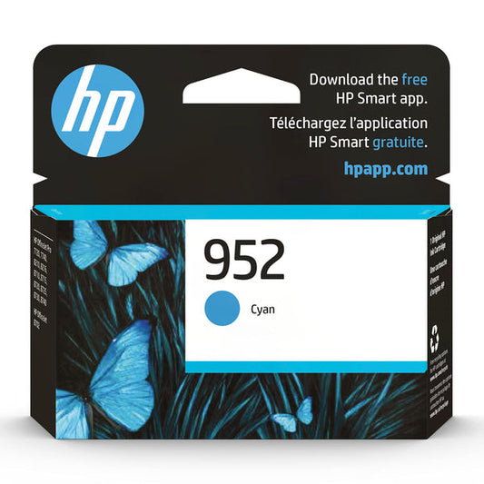 Original HP 952 Standard Yield Cyan Ink Cartridge, L0S49AN