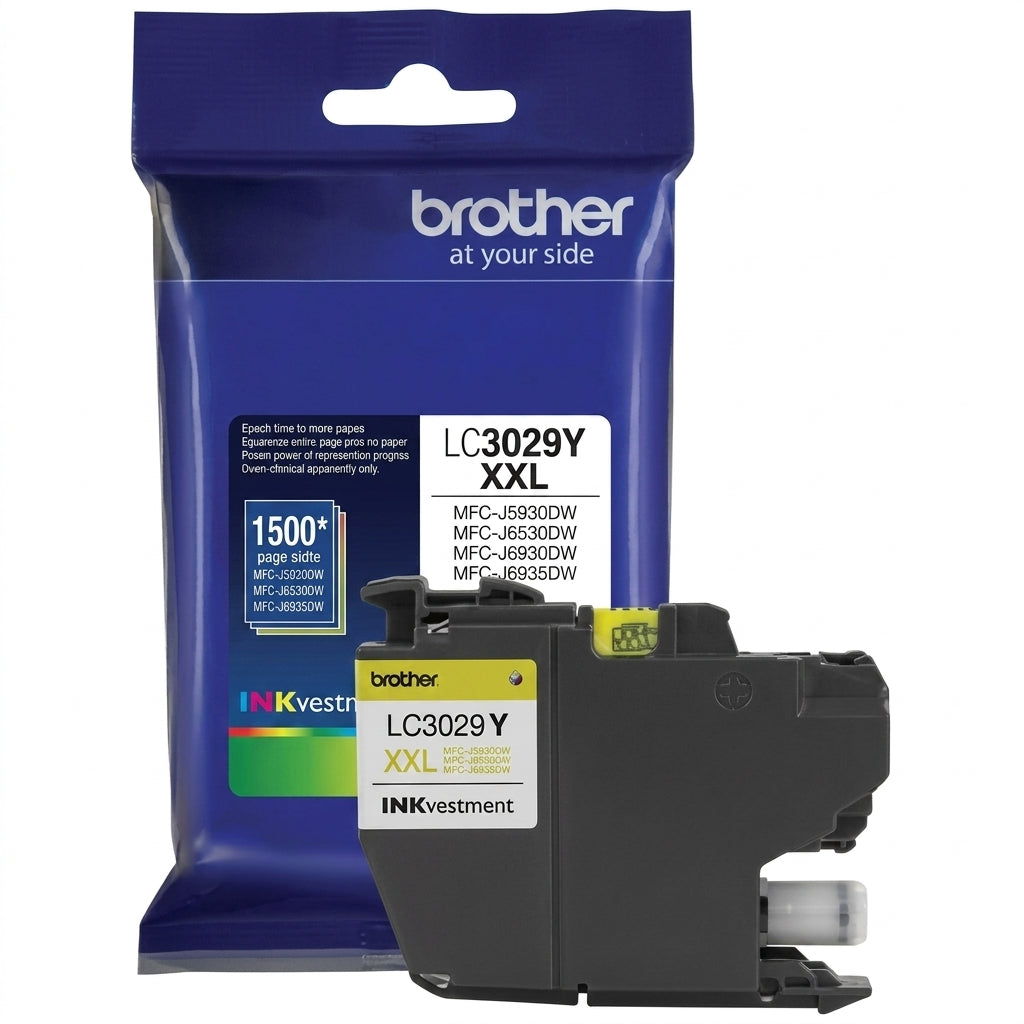 Original Brother LC3029 Extra High Yield Yellow Ink Cartridge, LC3029Y