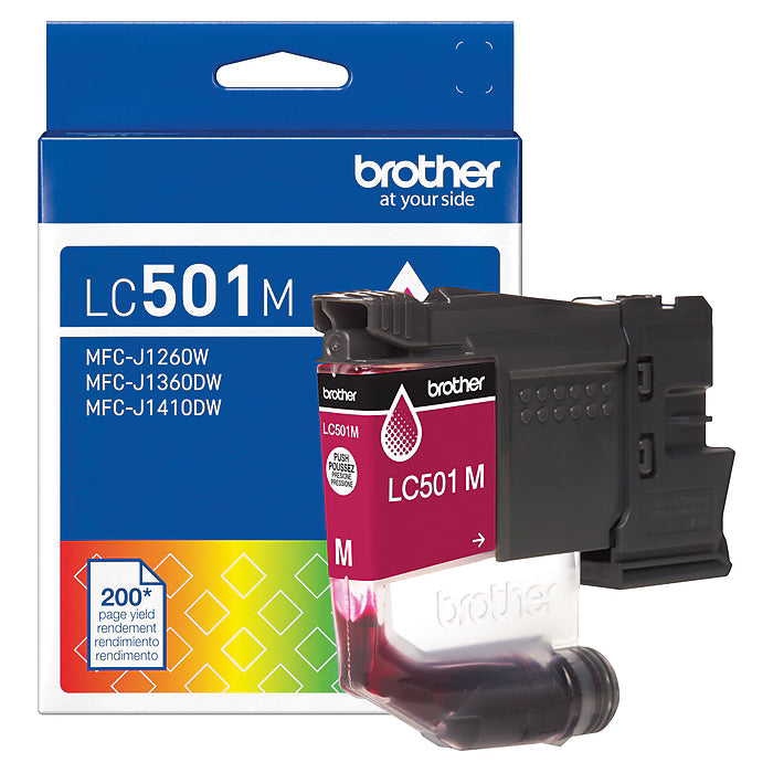 Original Brother LC501 Standard Yield Magenta Ink Cartridge