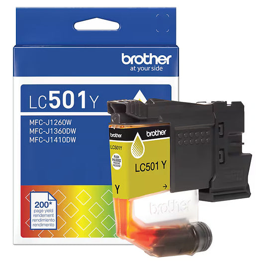 Original Brother LC501 Standard Yield Yellow Ink Cartridge