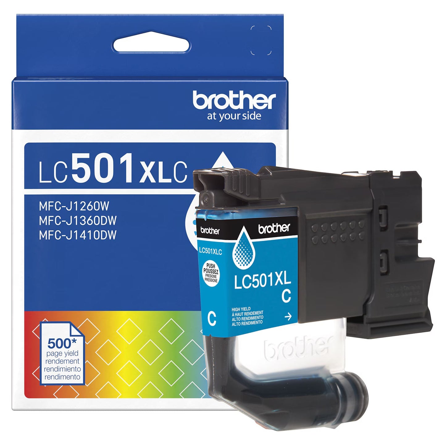 Original Brother LC501XL High Yield Cyan Ink Cartridge