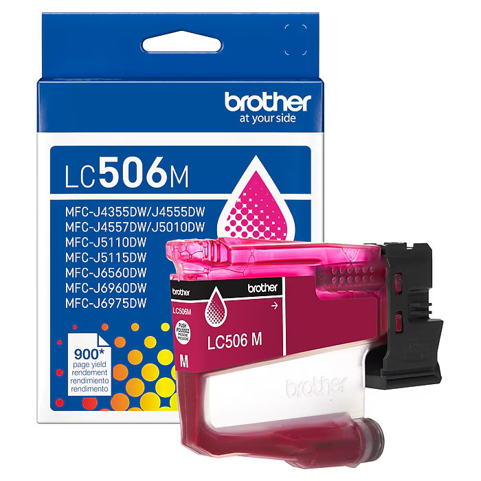 Original Brother LC506 Standard Yield Magenta Ink Cartridge