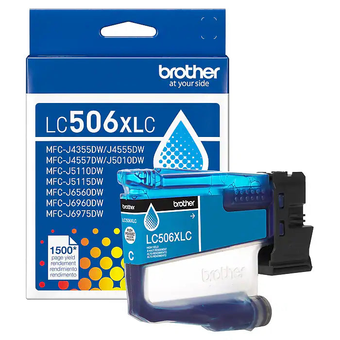 Original Brother LC506XL High Yield Cyan Ink Cartridge