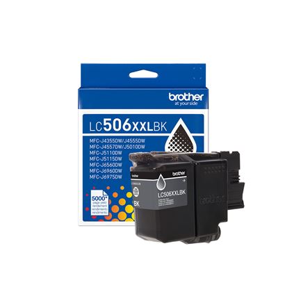 Original Brother LC506XXL Extra High Yield Black Ink Cartridge-2 Pack
