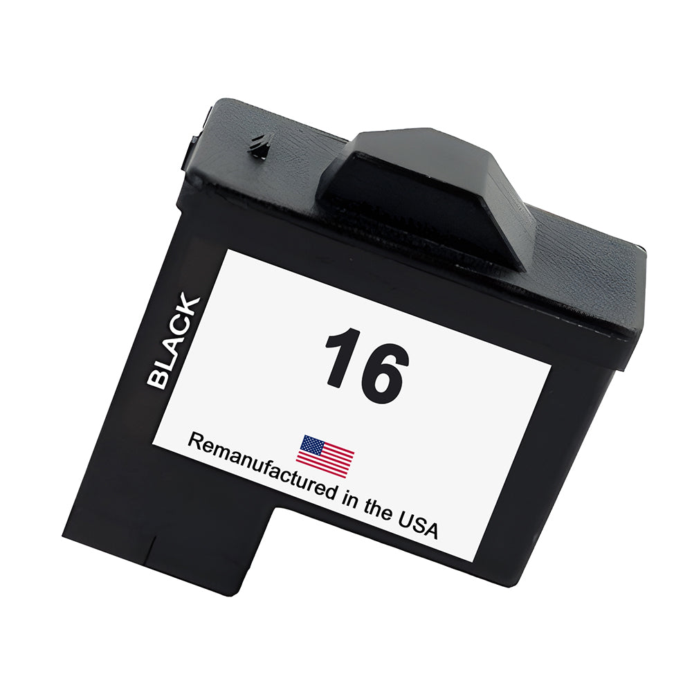 JIT Brand for Lexmark #16 Black Remanufactured in the USA Ink Cartridges