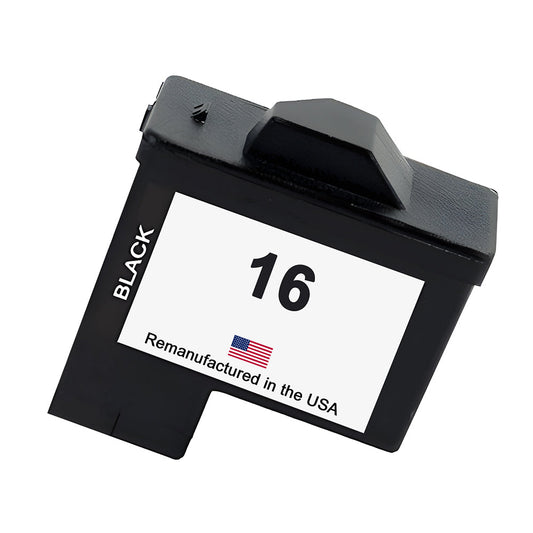JIT Brand for Lexmark #16 Black Remanufactured in the USA Ink Cartridges