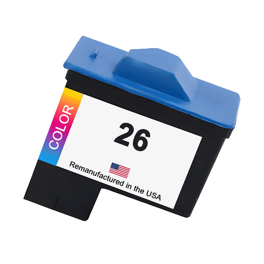 JIT Brand for Lexmark #26 Color Remanufactured in the USA Ink Cartridge