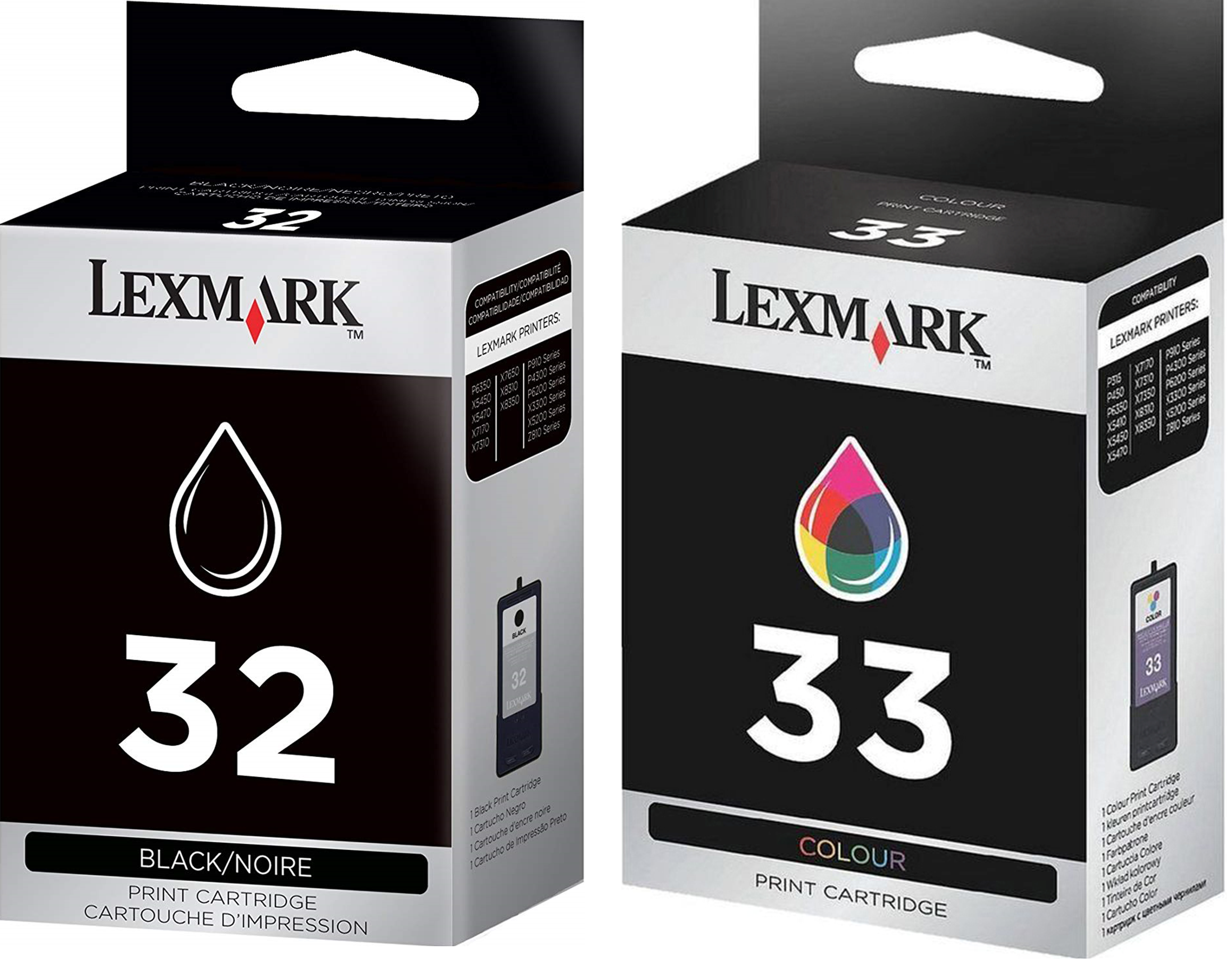 Original Lexmark #32/33 (18C0532) Standard Black & Color Twin Pack ink