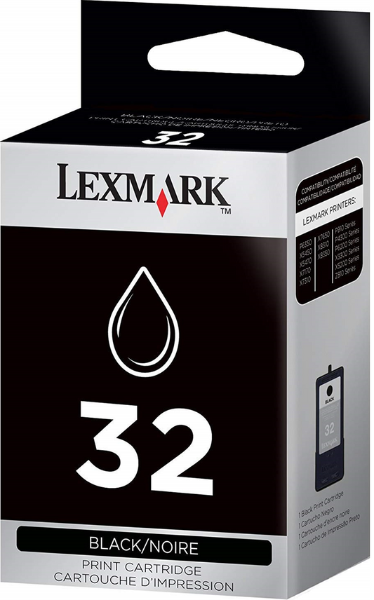 Original Lexmark 32 (18C0032) Standard Black Ink Cartridge 