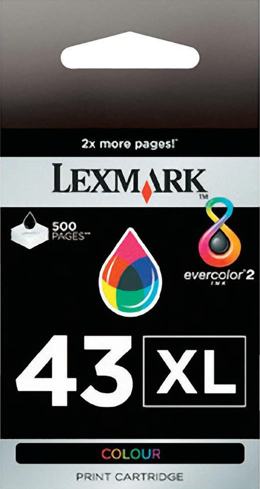 Original Lexmark 43XL (18Y0143) Color High Yield  Ink Cartridge