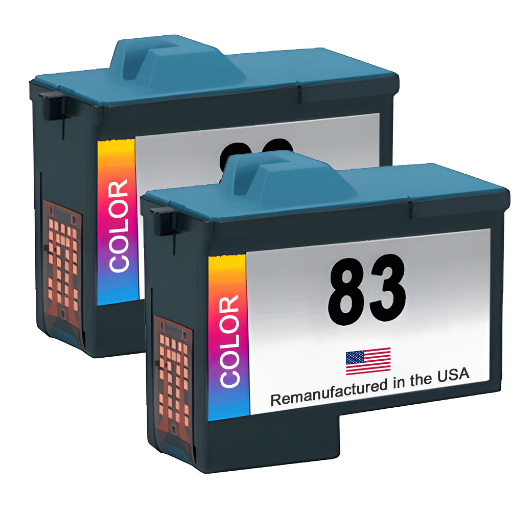 JIT Brand for Lexmark #83 Color Twin Pack Remanufactured in the USA Ink Cartridge