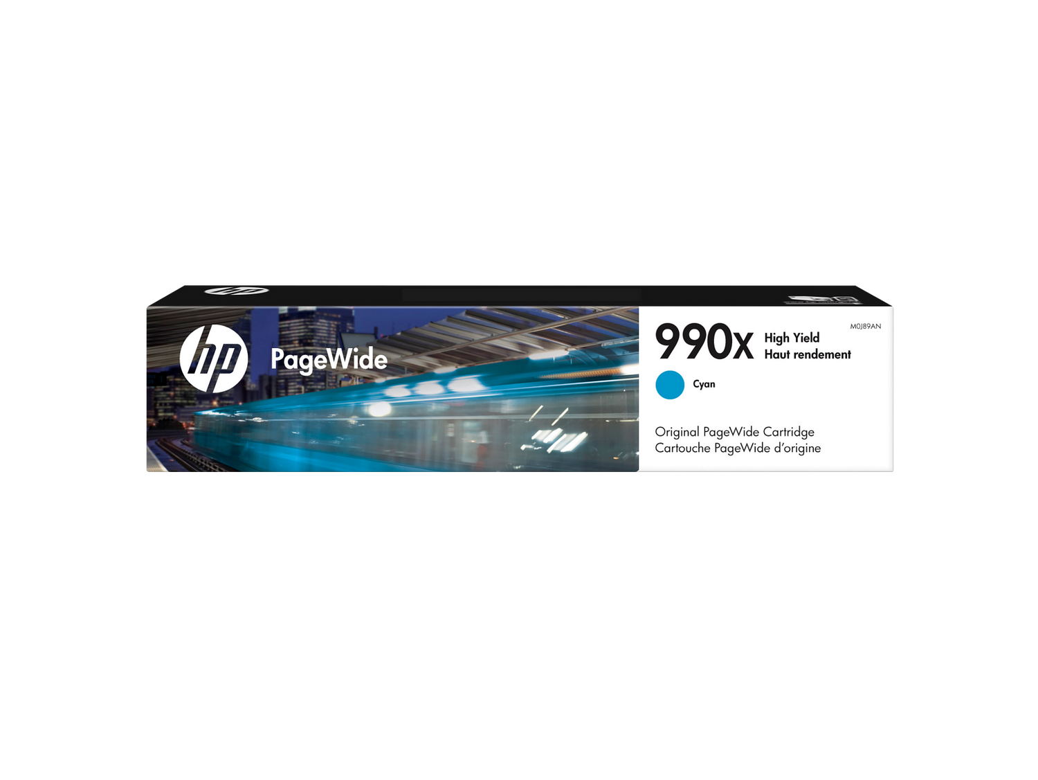 Original HP 990X High Yield Cyan Ink Cartridge, M0J89AN