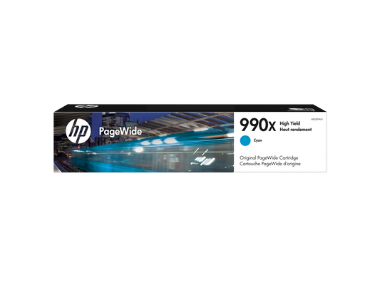 Original HP 990X High Yield Cyan Ink Cartridge, M0J89AN
