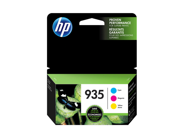 Original HP 935 Cyan, Magenta, Yellow Ink Cartridges-3 Pack, N9H65FN#140