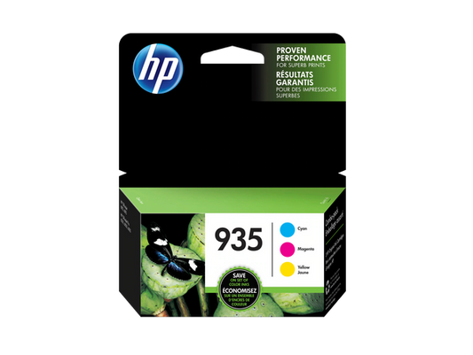 Original HP 935 Cyan, Magenta, Yellow Ink Cartridges-3 Pack, N9H65FN#140