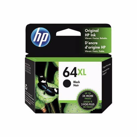 Original HP 64XL Black Ink Cartridge, N9J92AN