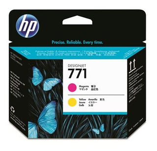 Original HP 771 Standard Yield Magenta and Yellow Printheads, CE018A