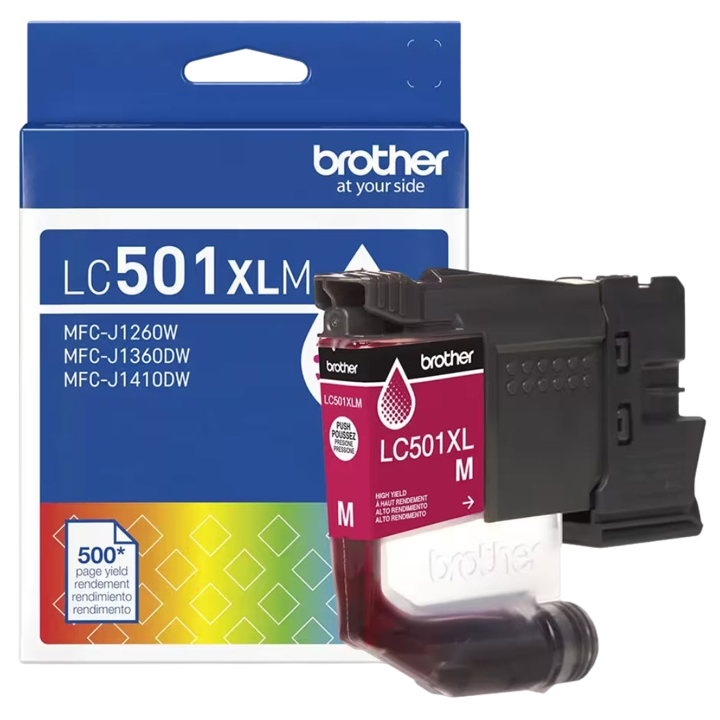 Original Brother LC501XL High Yield Magenta Ink Cartridge