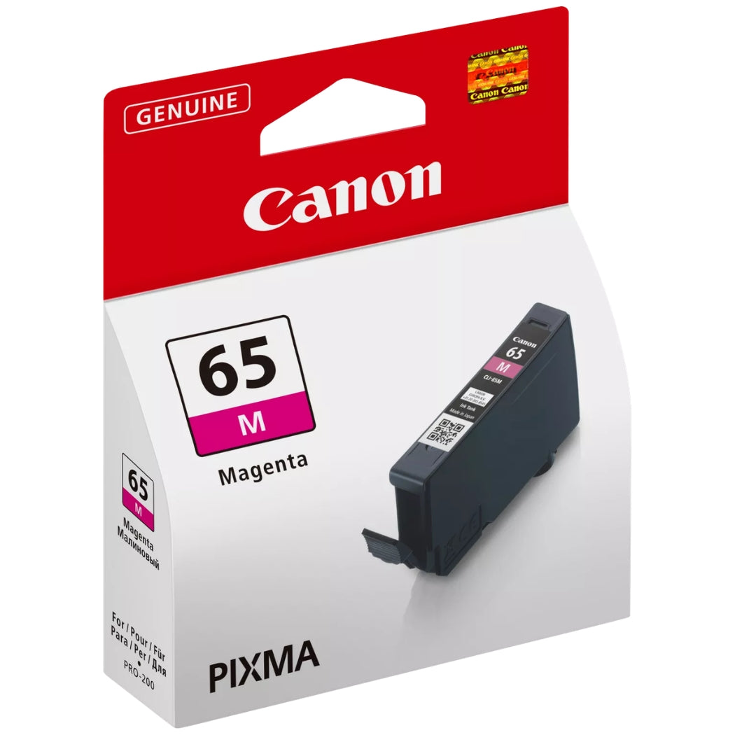 Original Canon CLI-65 Standard Yield Magenta Ink Cartridge, 4217C002
