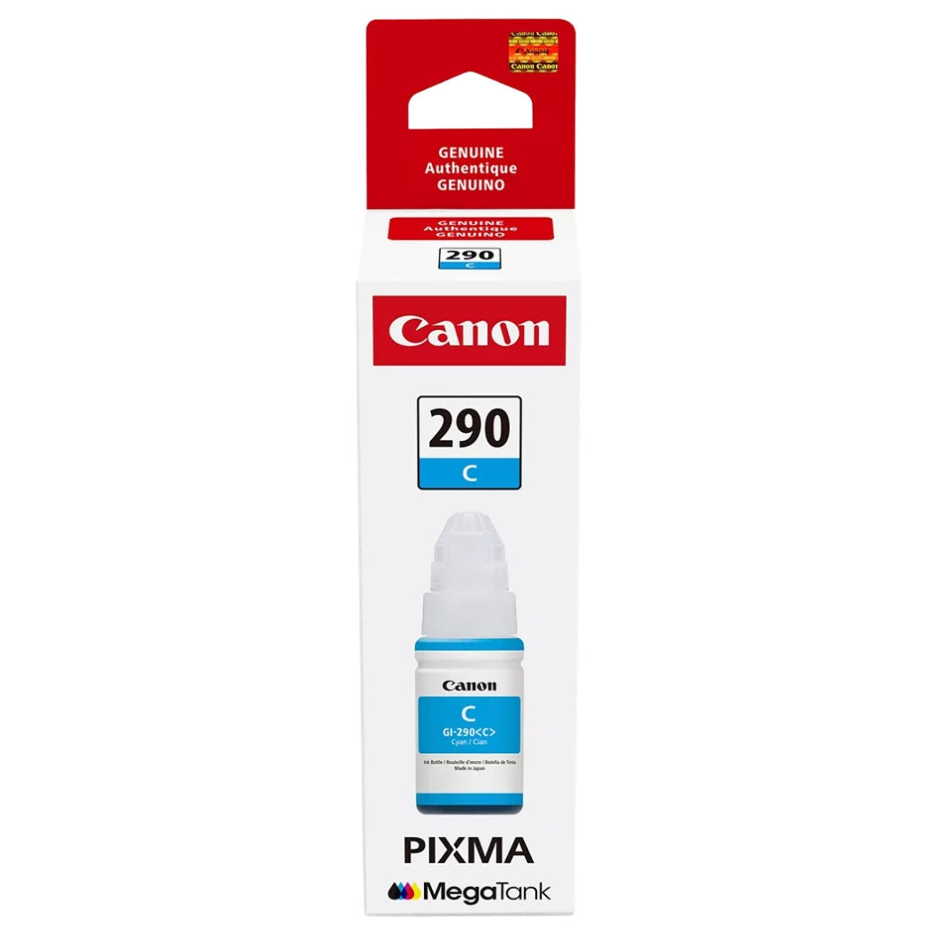 Original Canon GI-290 High Yield Cyan Ink Bottle, 1598C001