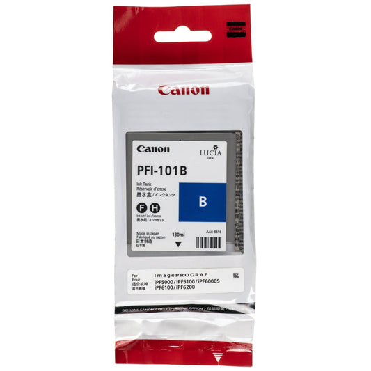Original Canon PFI-101 130mL Blue Ink Cartridge