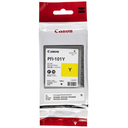 Original Canon PFI-101 130mL Yellow Ink Cartridge
