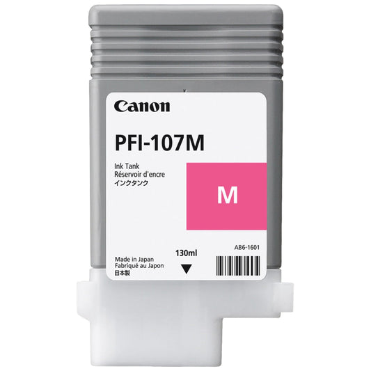 Original Canon PFI-107 130mL Magenta Ink Cartridge