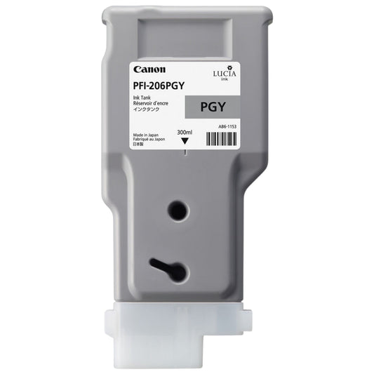 Original Canon PFI-206 300mL Photo Gray Ink Cartridge