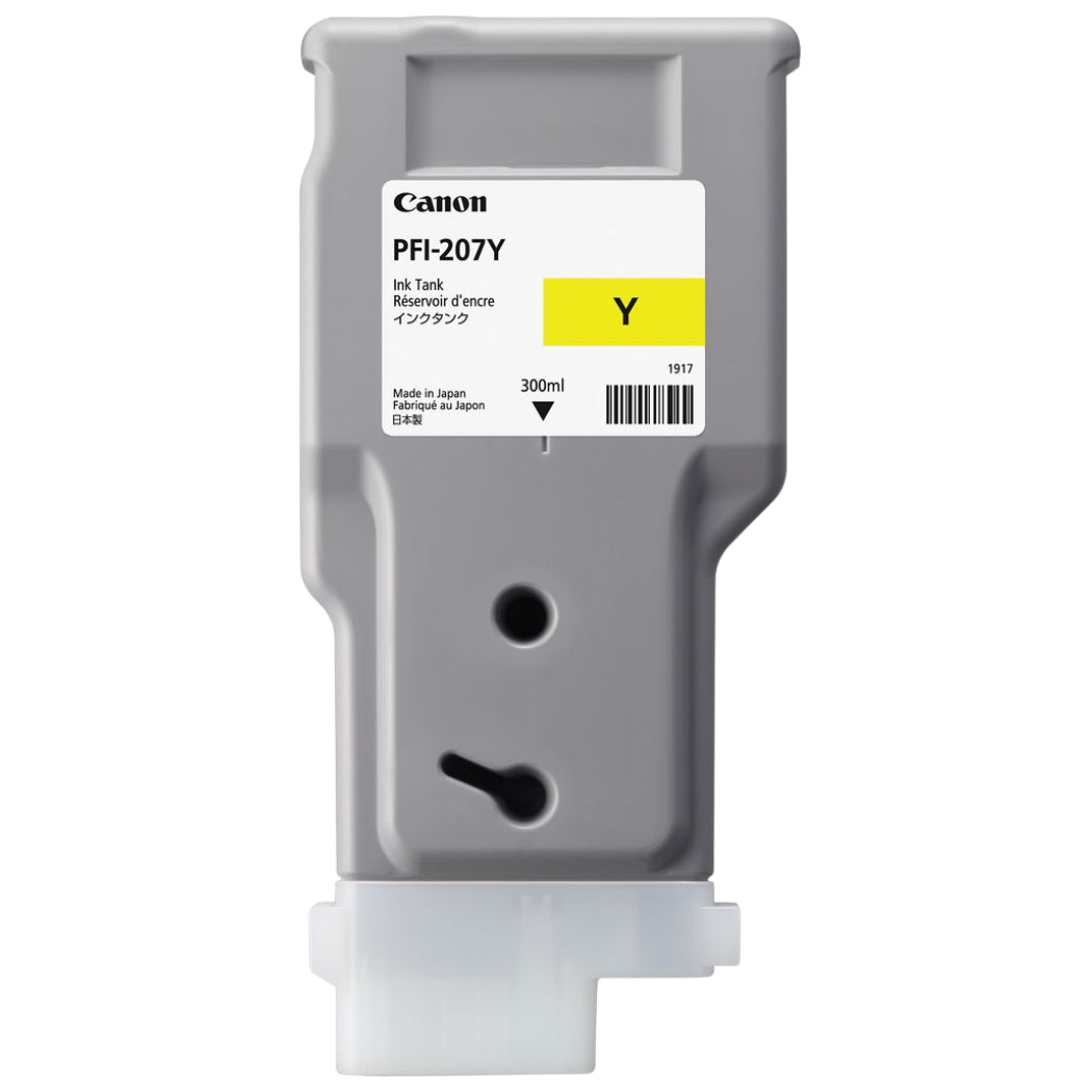 Original Canon PFI-207 300mL Yellow Ink Cartridge