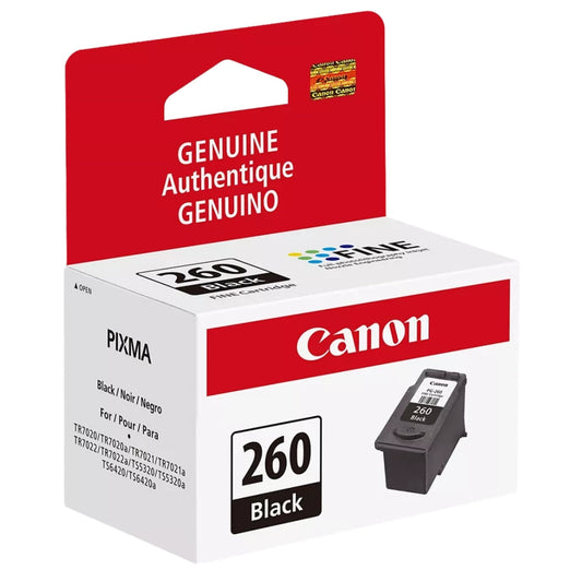 Original Canon PG-260 Black Standard Yield Ink Cartridge