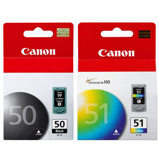 Original Canon PG-50 Black and CL-51 Color Ink- Combo Pack