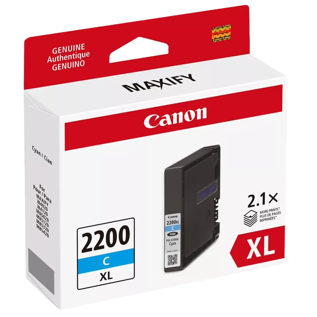 Original Canon PGI-2200XL Cyan Ink Cartridge