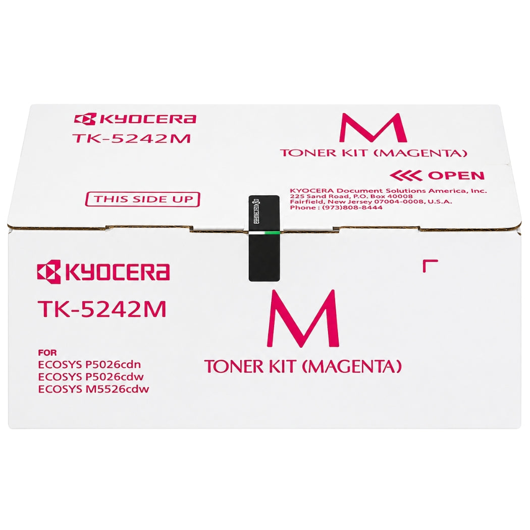 Original Kyocera TK-5242M Standard Yield Magenta Toner Cartridge