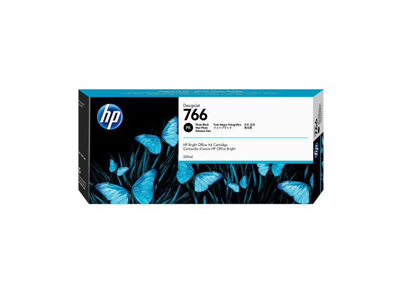 Original HP 766 High Yield Photo Black 300ml Ink Cartridge, P2V94A