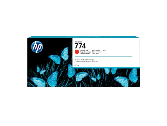 Original HP 774 Standard Yield Chromatic Red Ink Cartridge, P2W02A