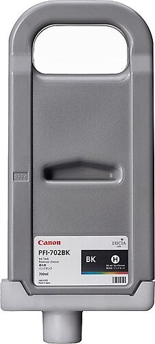 Original Canon PFI-702BK High Yield Black Ink Cartridge, 2220B001