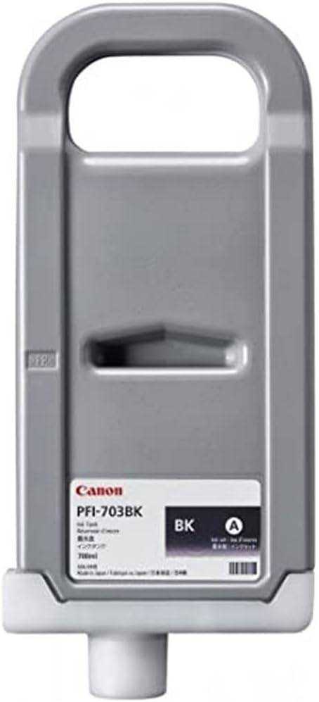 Genuine Canon PFI-703BK Standard Yield Black Ink Cartridge, 2963B001AA