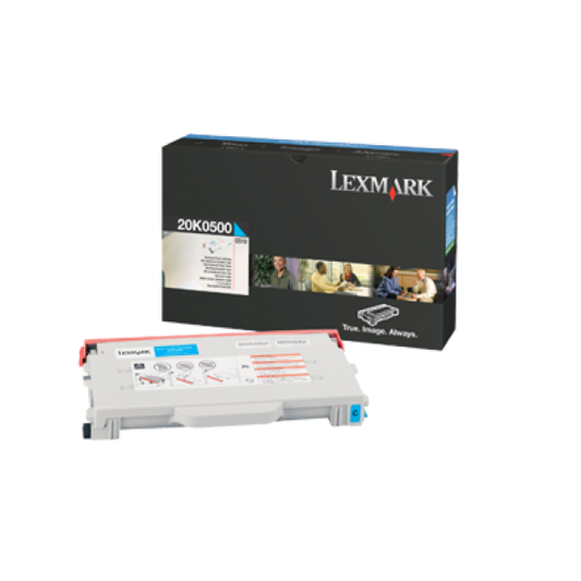 Lexmark 20K0500 Cyan Standard Yield Toner Cartridge