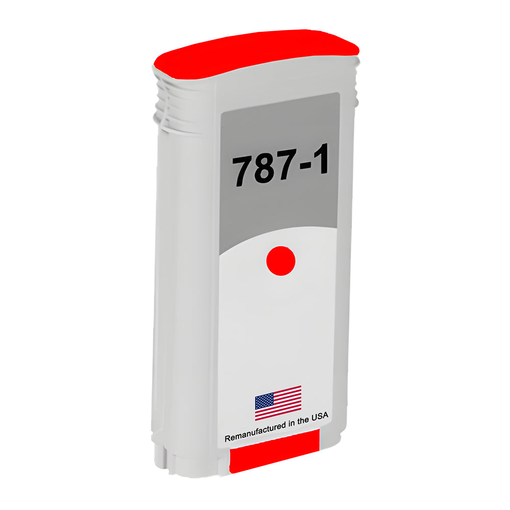 JIT Brand for Pitney Bowes 787-1 Fluorescent Red Remanufactured in the USA Ink Cartridge