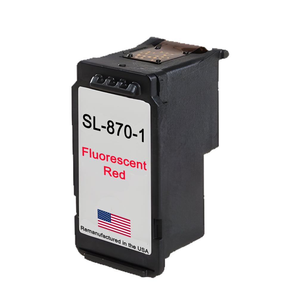JIT Brand for Pitney Bowes SL-870-1 Fluorescent Red Remanufactured in the USA Ink Cartridge