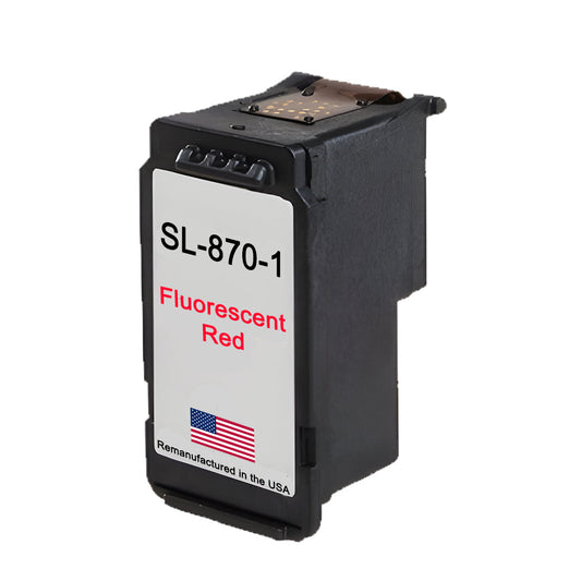 JIT Brand for Pitney Bowes SL-870-1 Fluorescent Red Remanufactured in the USA Ink Cartridge
