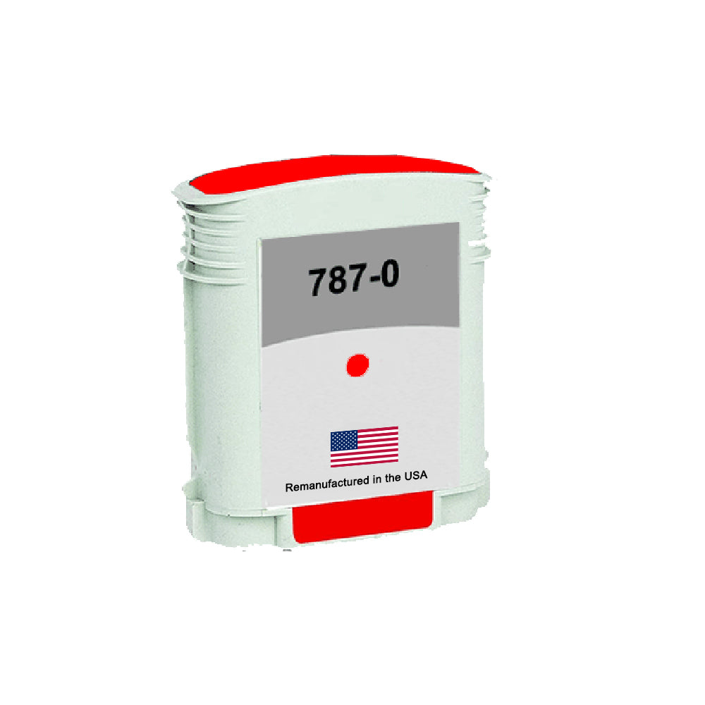 JIT Brand for Pitney Bowes 787-0 Fluorescent Red Remanufactured in the USA Ink Cartridge