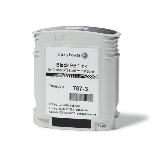 Original Pitney Bowes 787-3 Black Ink Cartridge