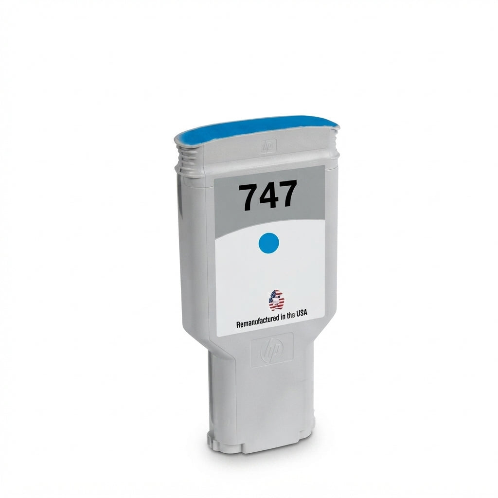 JIT Brand for HP 747 300mL Chromatic Blue Remanufactured in the USA Ink Cartridge
