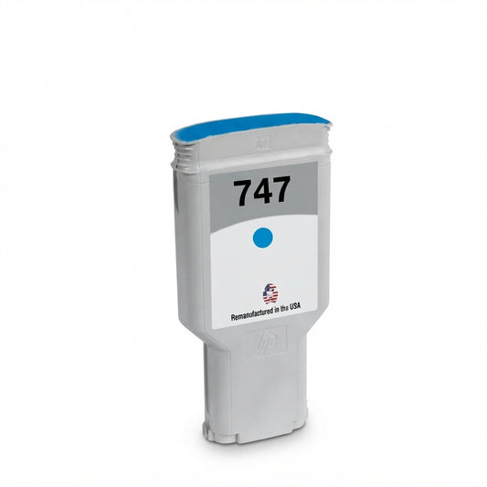 JIT Brand for HP 747 300mL Chromatic Blue Remanufactured in the USA Ink Cartridge