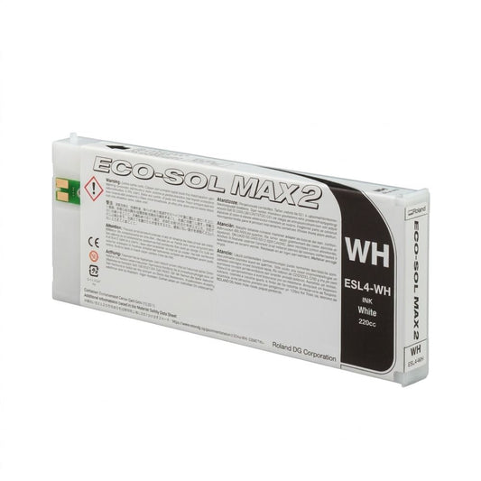 Roland ESL4 Eco-Sol White Ink Cartridges - 220 ML