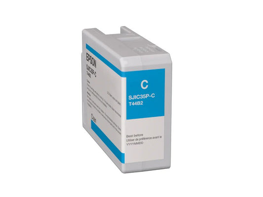 Original Epson SJIC35P-C High-Yield Cyan Ink Cartridge, T44B2