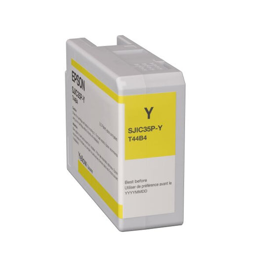 Original Epson SJIC35P-Y High-Yield Yellow Ink Cartridge, T44B4